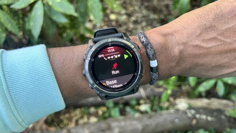 Garmin Fenix 8 Pro MicroLED run tracking