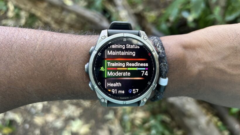 Garmin Fenix 8 Pro AMOLED training metrics
