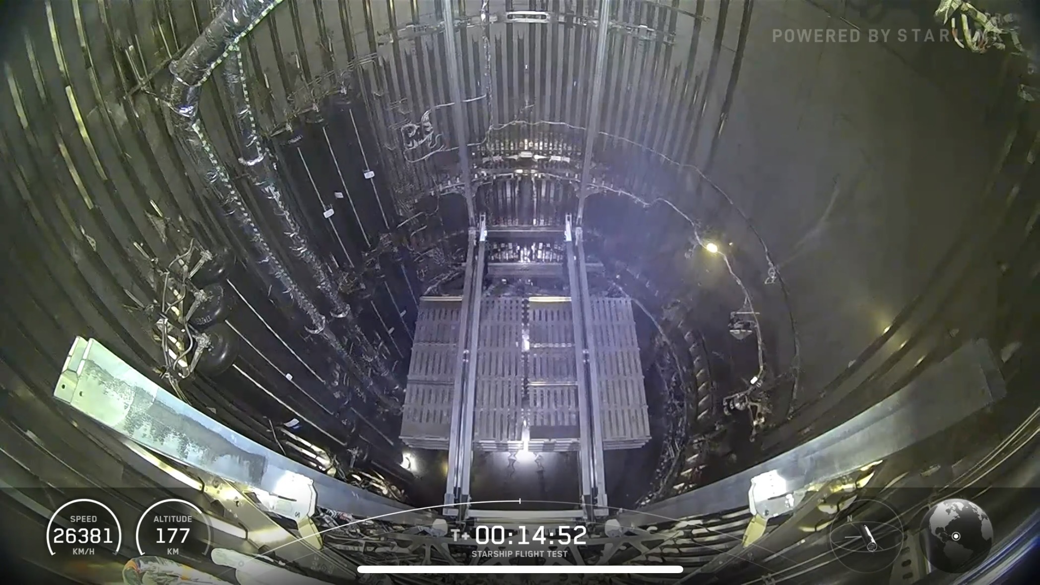 payload bay in a rocket