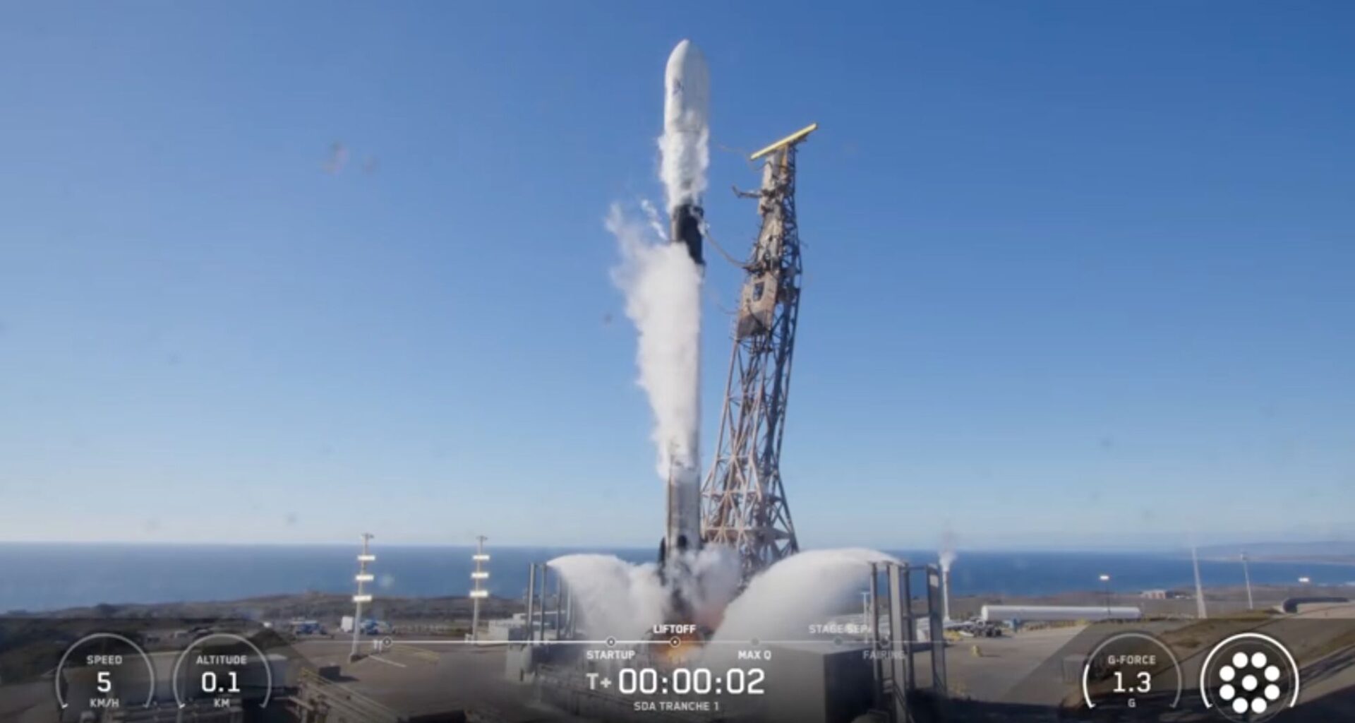 SpaceX launches 21 communications satellites for the US military