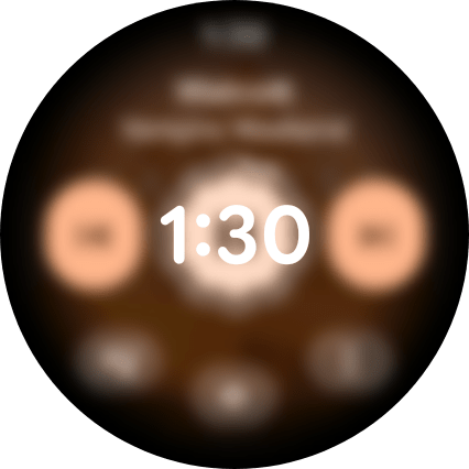 Pixel Watch media controls