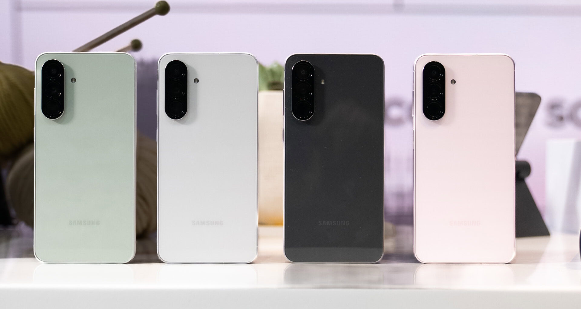 Samsung Galaxy A56 All Colors Stood Up