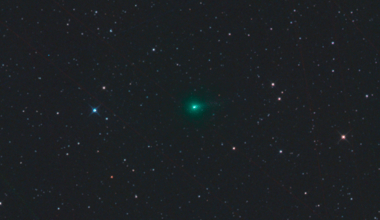 Comet 3I/ATLAS 'going green' in late September. Credit: Gerald Rhemann/Michael Jager.