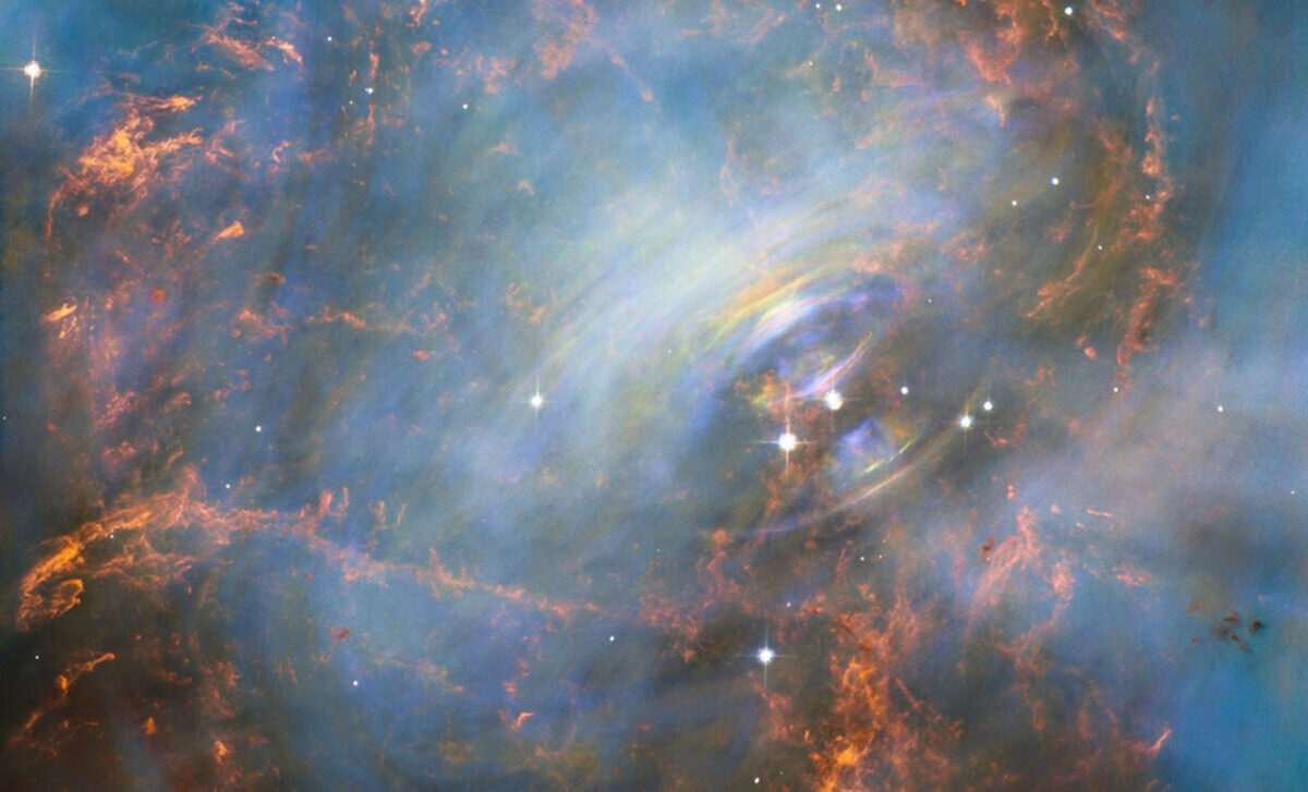 A Close Up Of The Crab Nebula Showing The Central Neutron Star, Whose Radiation Signals Alerted Bell And Her Colleagues To The First Identified Pulsars