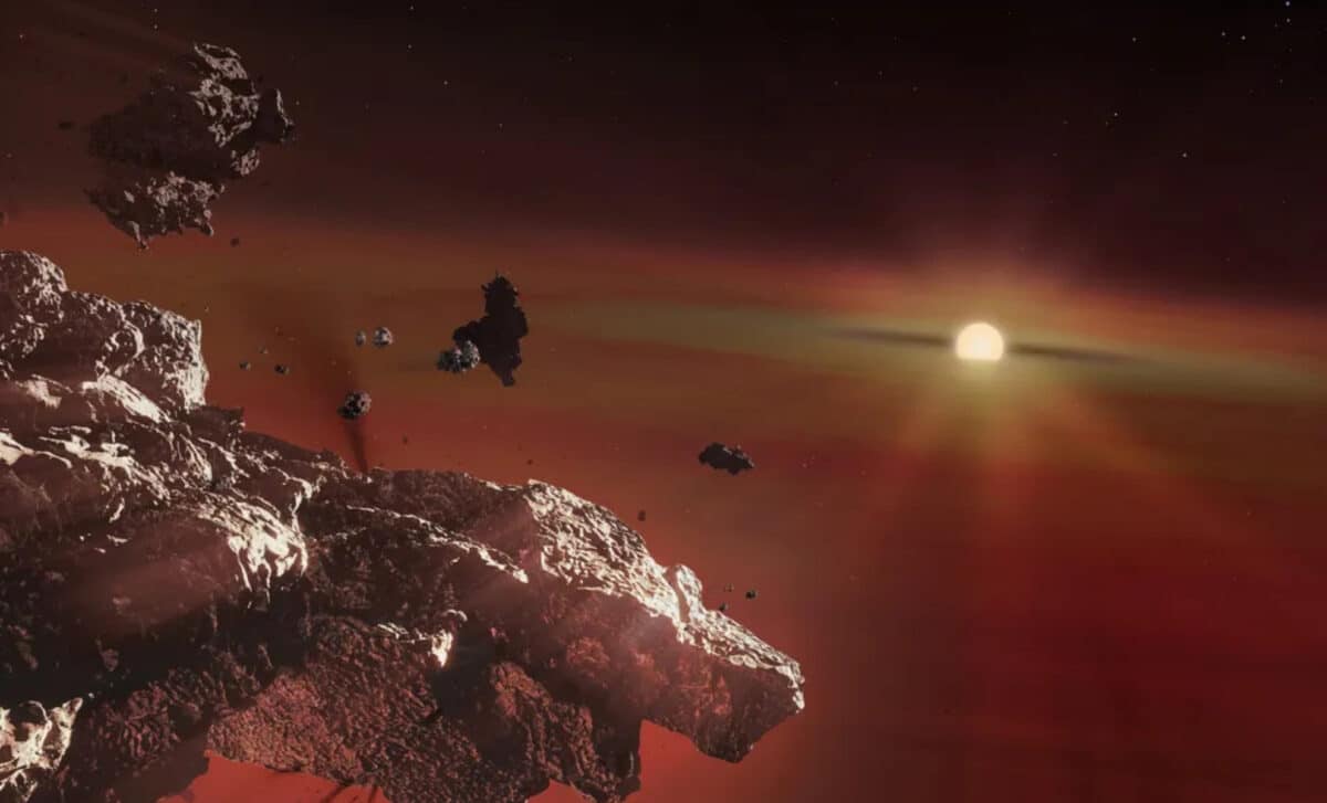 A White Dwarf Star Sucks In The Rocky Remains Of An Earth Like Planet