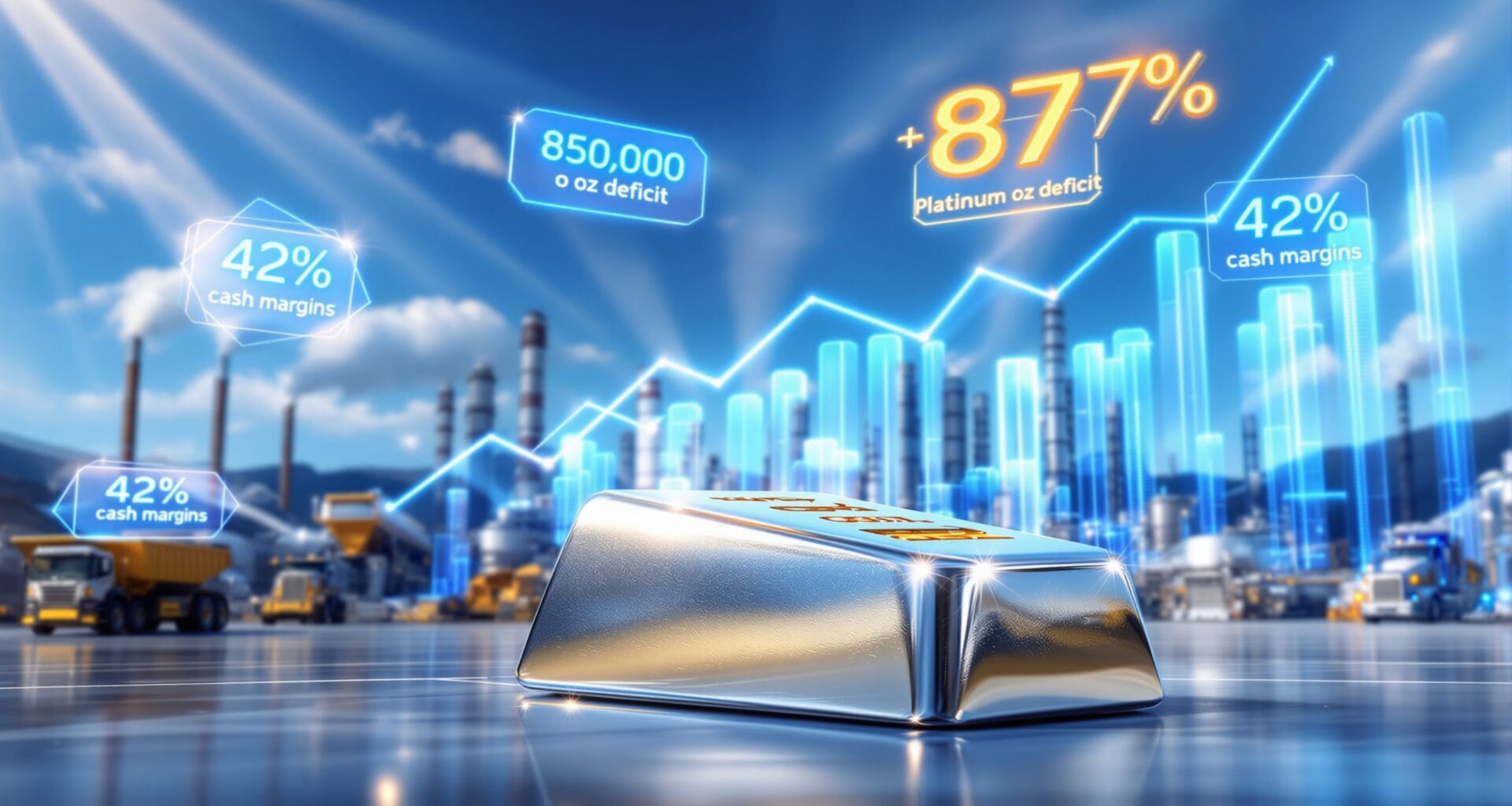 Platinum price rise amid industry metrics.