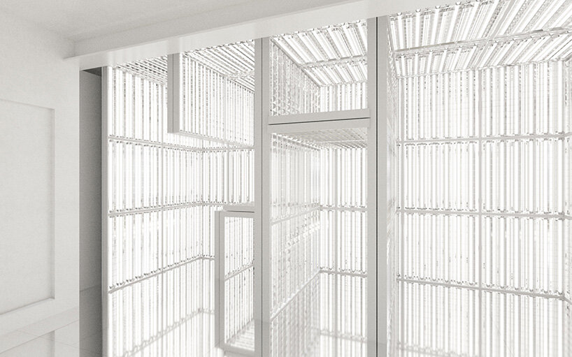 alexandre de betak unveils london atelier alongside evolving light installation