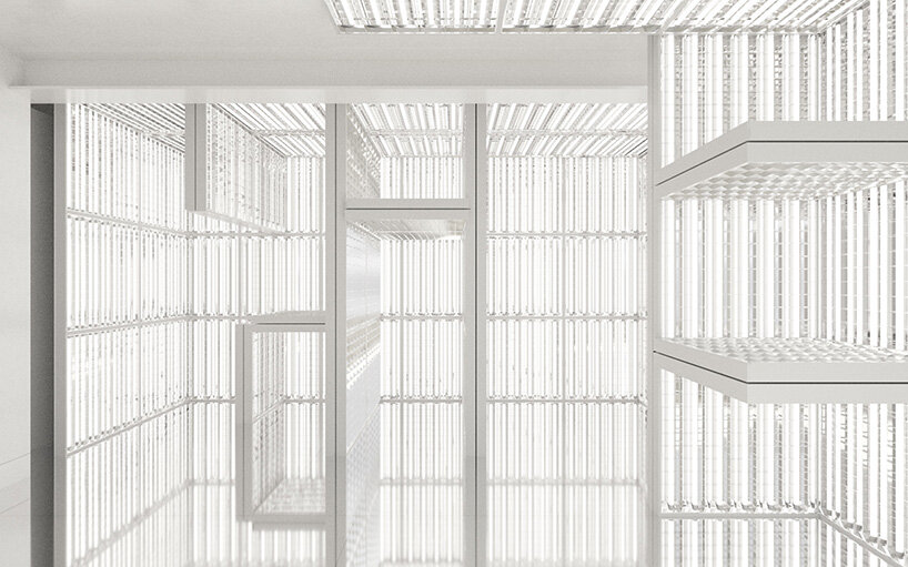 alexandre de betak unveils london atelier alongside evolving light installation