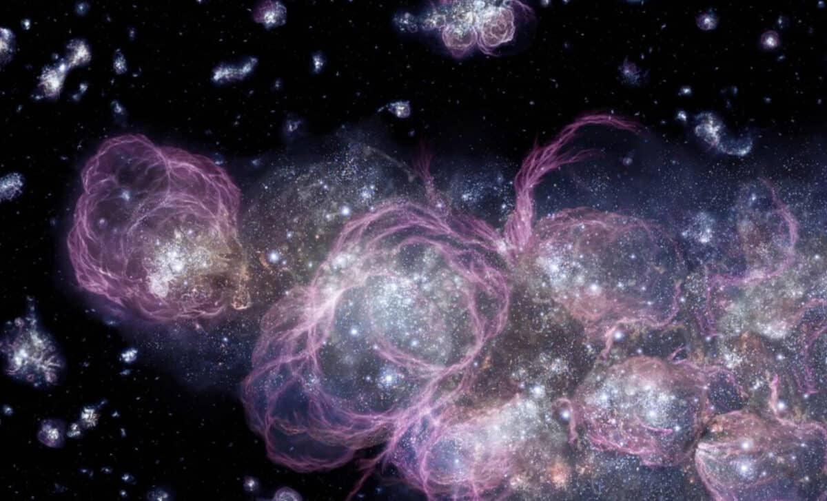 An Artist’s Impression Of The Early Universe.