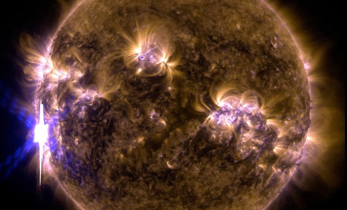 An X Class Solar Flare Erupted On The Left Side Of The Sun On The Evening Of Feb. 24, 2014