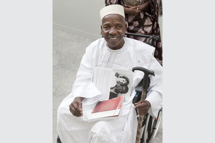 Seydou Keïta at the opening of the exhibition “Events of the Self: Portraiture and Social Identity,” at the Grand Palais, Paris, November 09, 2011