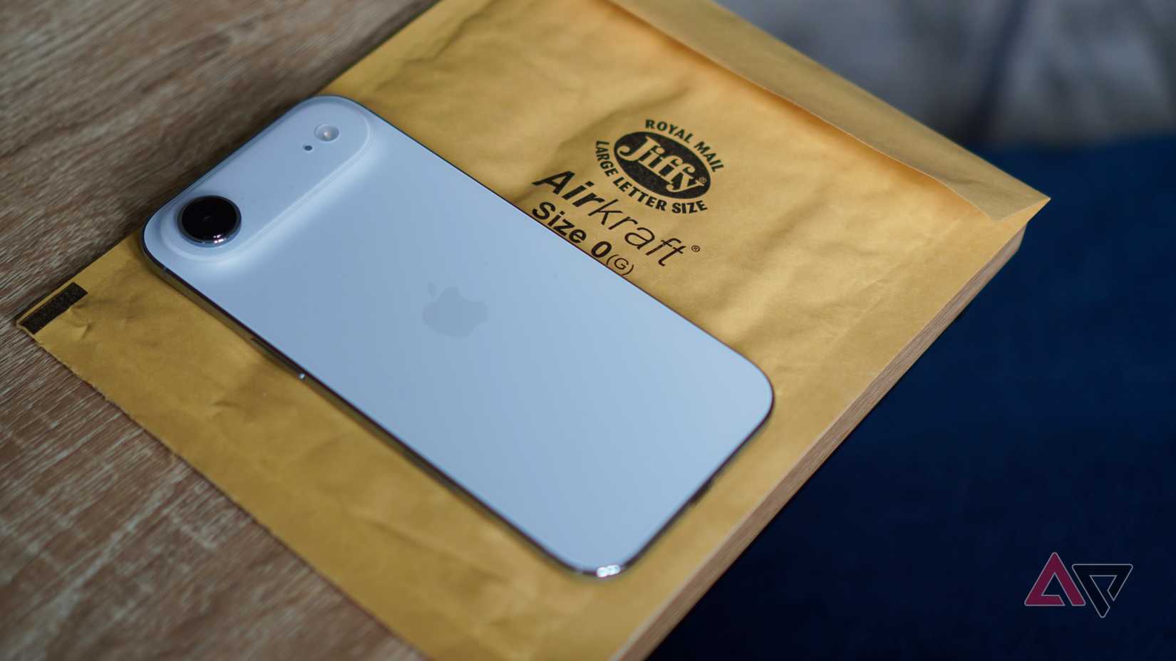 The Apple iPhone Air on an envolope