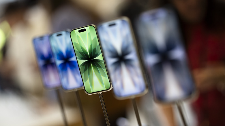 iPhone 17 lineup on display in London Apple retail store