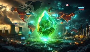 Geopolitical impact on uranium markets visualized.