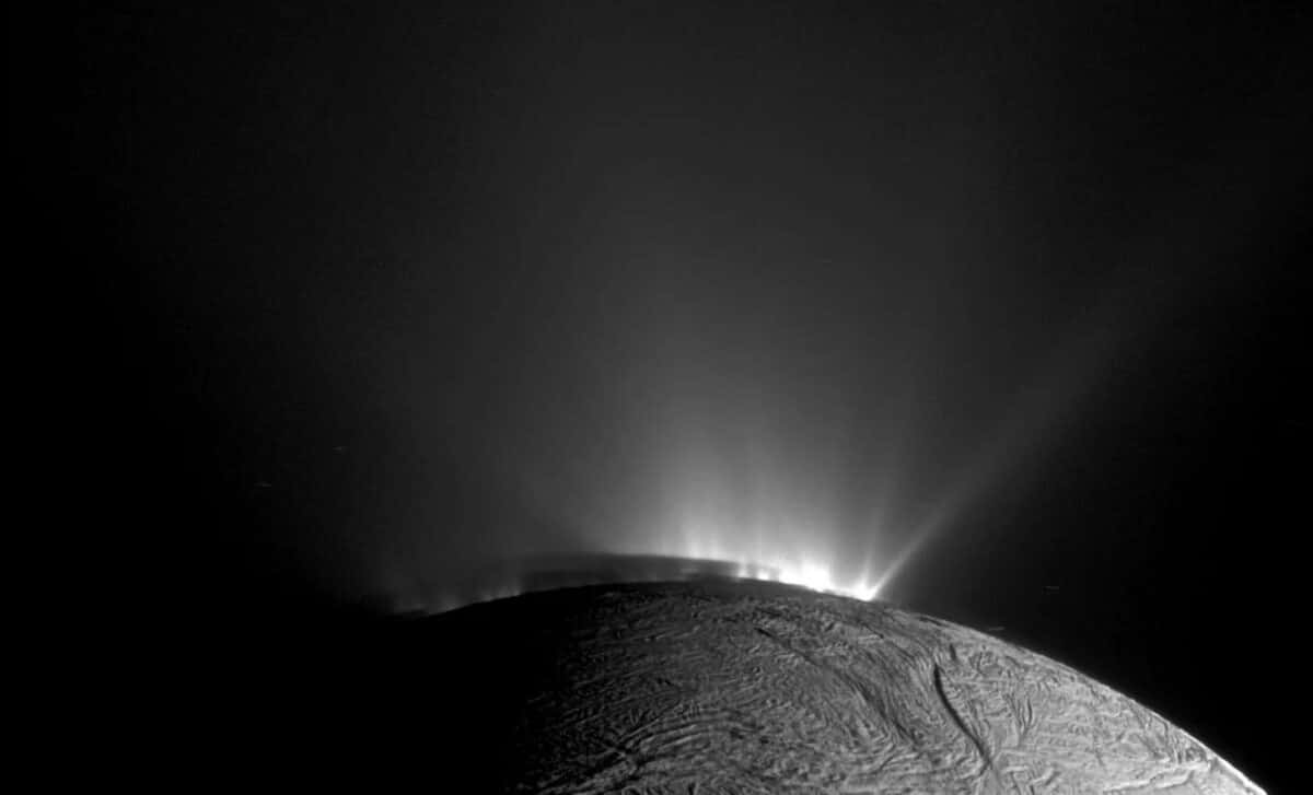 Cassini Image Looking Across The South Pole Of Saturn’s Icy Moon Enceladus On November 30, 2010.
