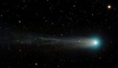 An image of the comet Lemmon