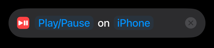 Control media playback with iPhone Shortcuts.