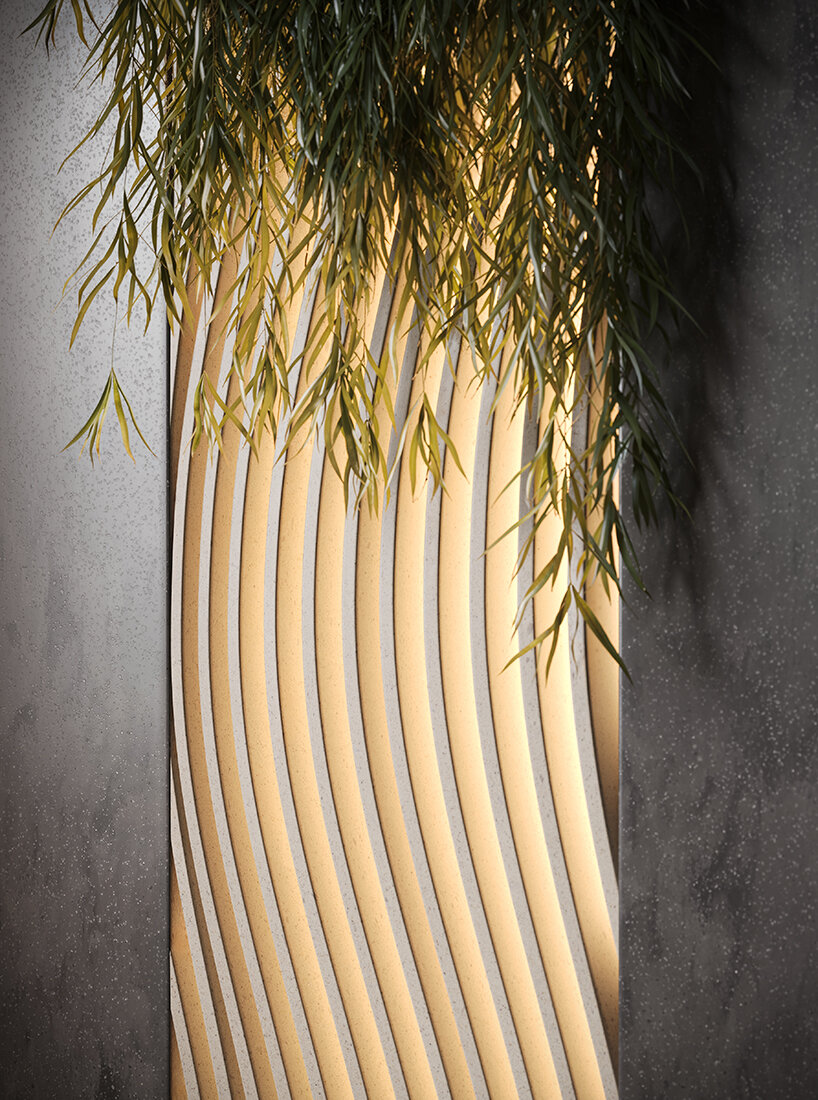 corian® solid surface shapes, curves and backlights hotels from spas to sculptural walls