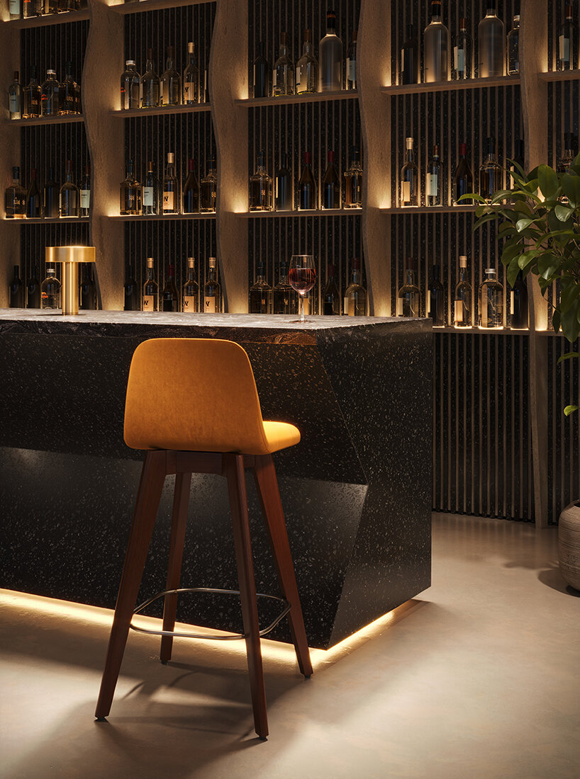 corian® solid surface shapes, curves and backlights hotels from spas to sculptural walls