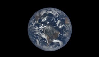 A close up of Earth in space.