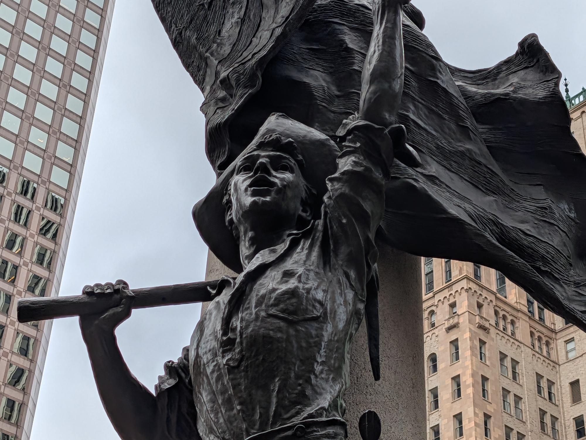 Admission Day statue by Pixel 10 Pro