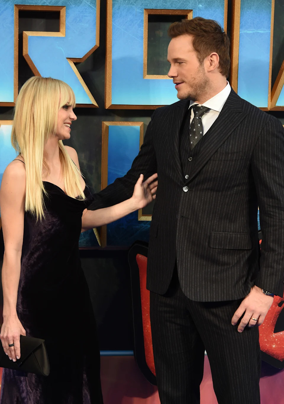 Anna Faris and Chris Pratt.