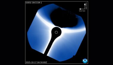 Earth photobombs the sun in satellite image photo of the day for Oct. 23, 2025