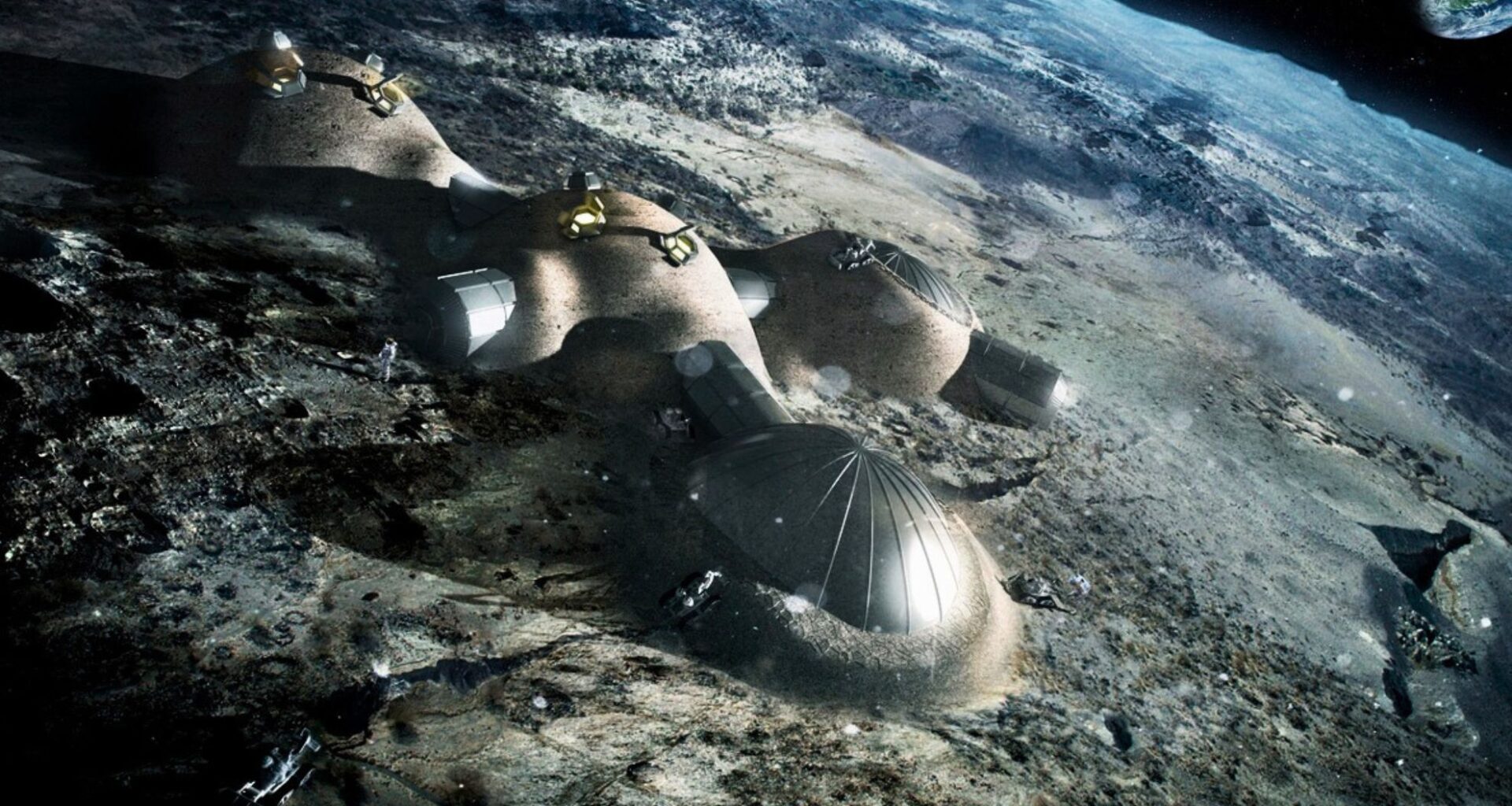 Future Moon Bases Could Be Covered With A Layer Of Lunar Regolith To Help Protect Against Radiation From Space