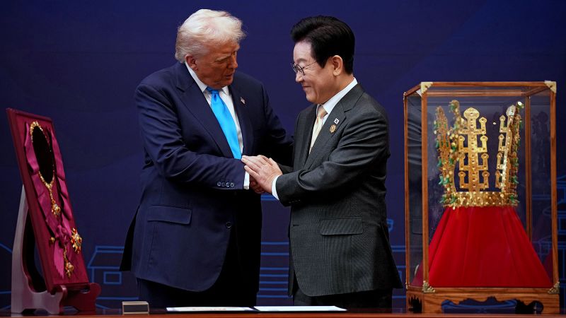 Trump and South Korea reach agreement on trade deal details as shutdown impacts widen in US - CNN