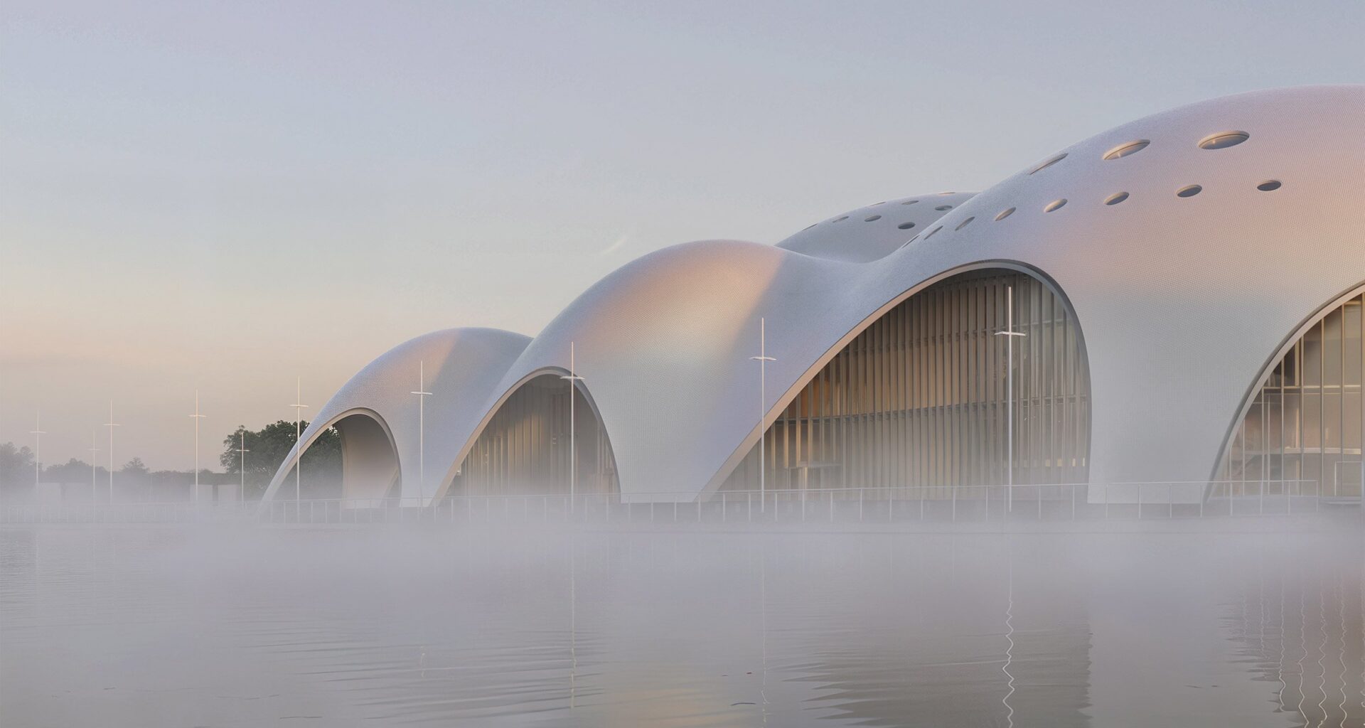 Renzo Piano Building Workshop designs pearlescent opera house in Hanoi