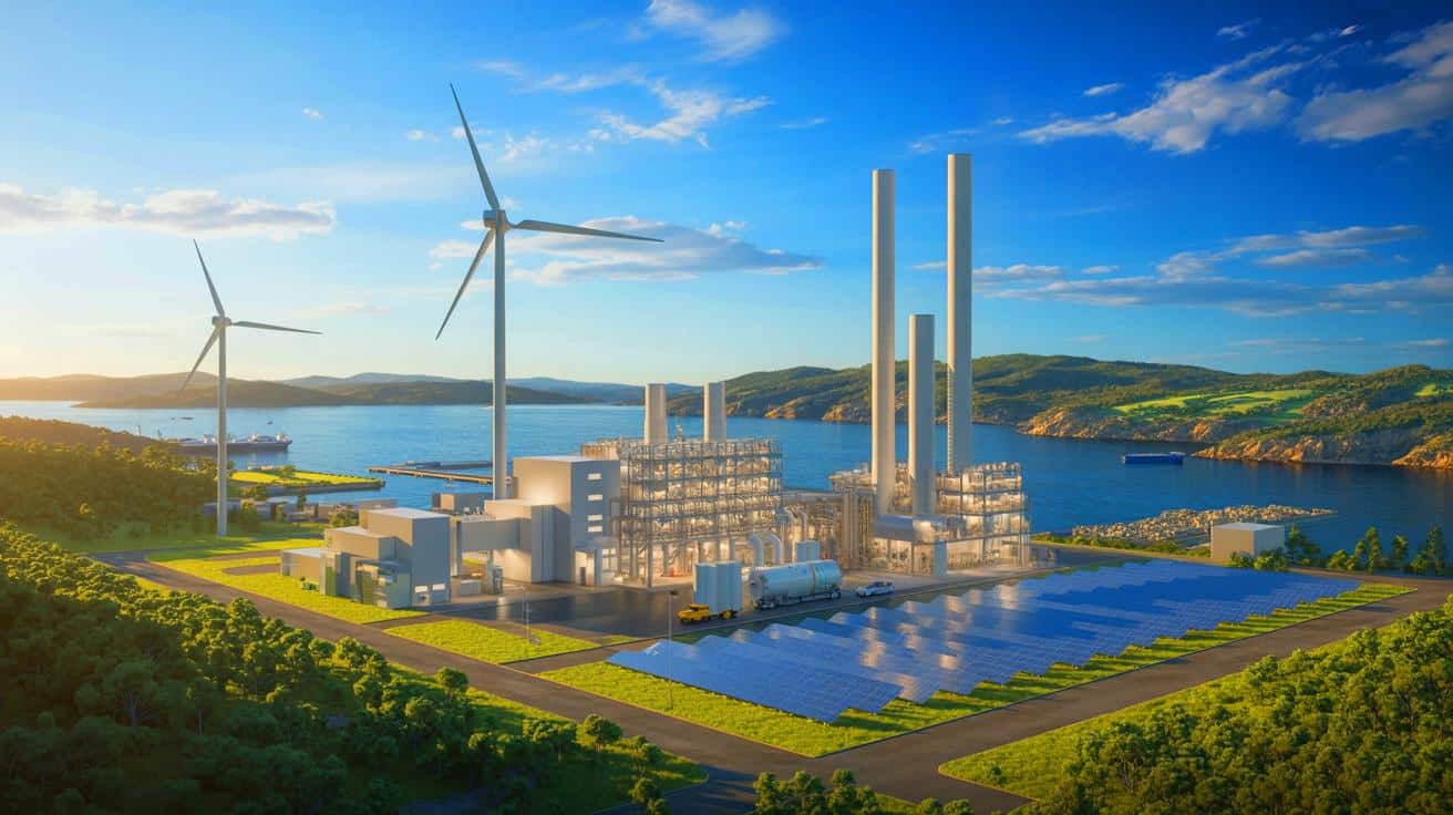 Illustration of the Emergence of Green Methanol as a Sustainable Energy Alternative.