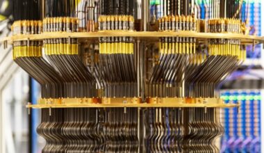 Side view of a quantum computer