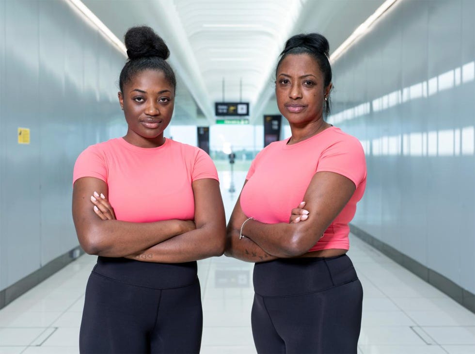 hunted 2025 contestants saffron and dionne