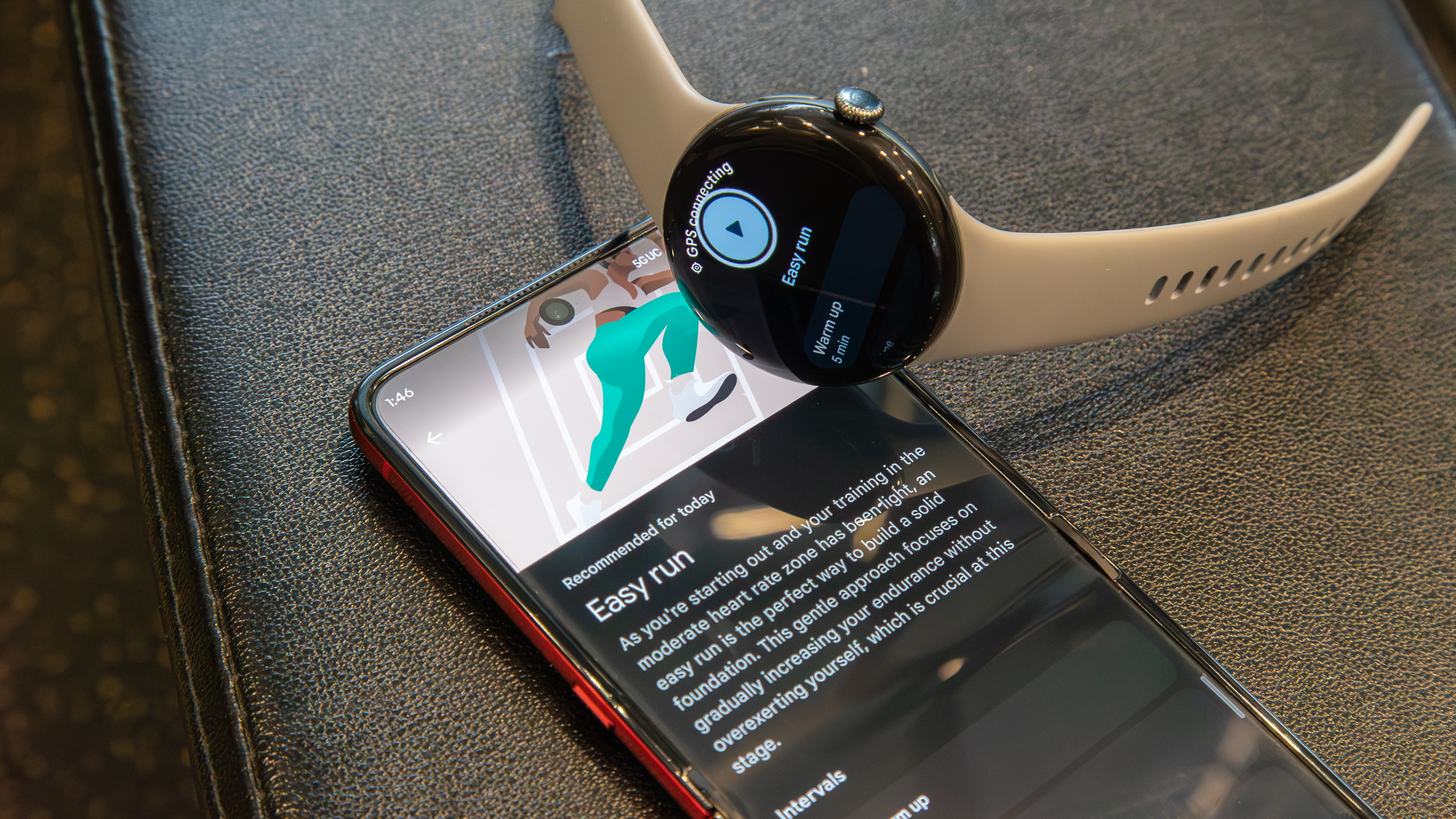 Easy run Fitbit recommendation on the Fitbit app and Pixel Watch 3