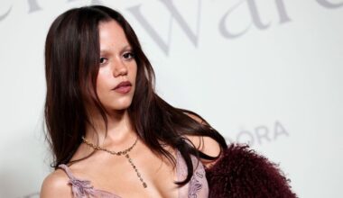 Jenna Ortega Is Sheer Perfection in a Plunging Lace Dress