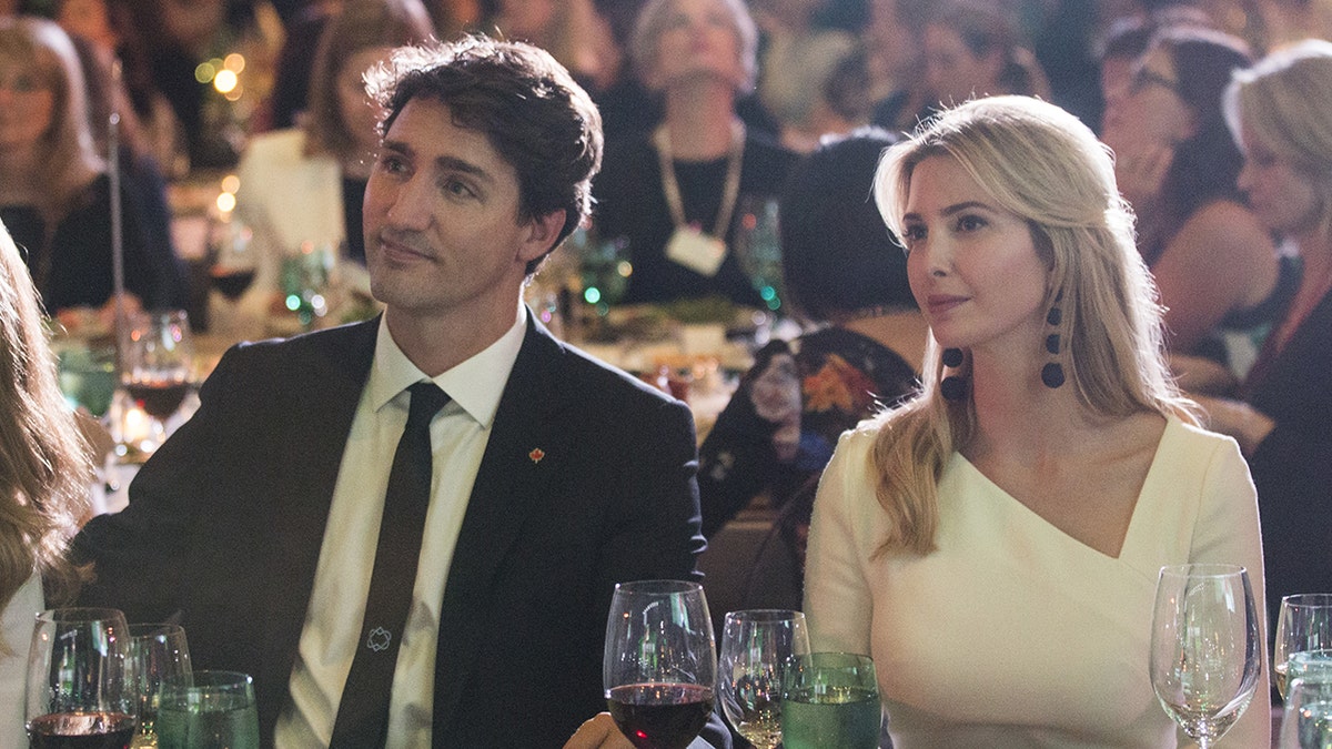 Justin Trudeau and Ivanka Trump