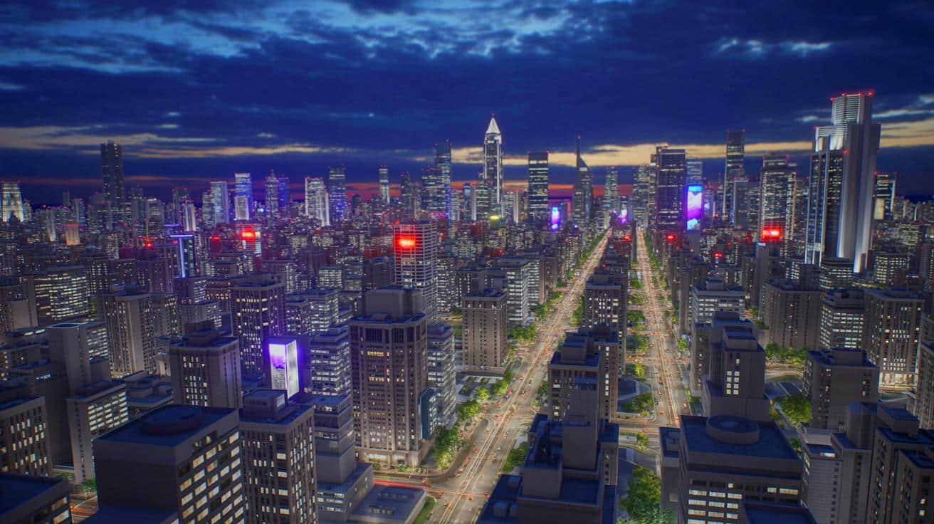 Illustration of the global power grid's response to a simultaneous worldwide lighting event.