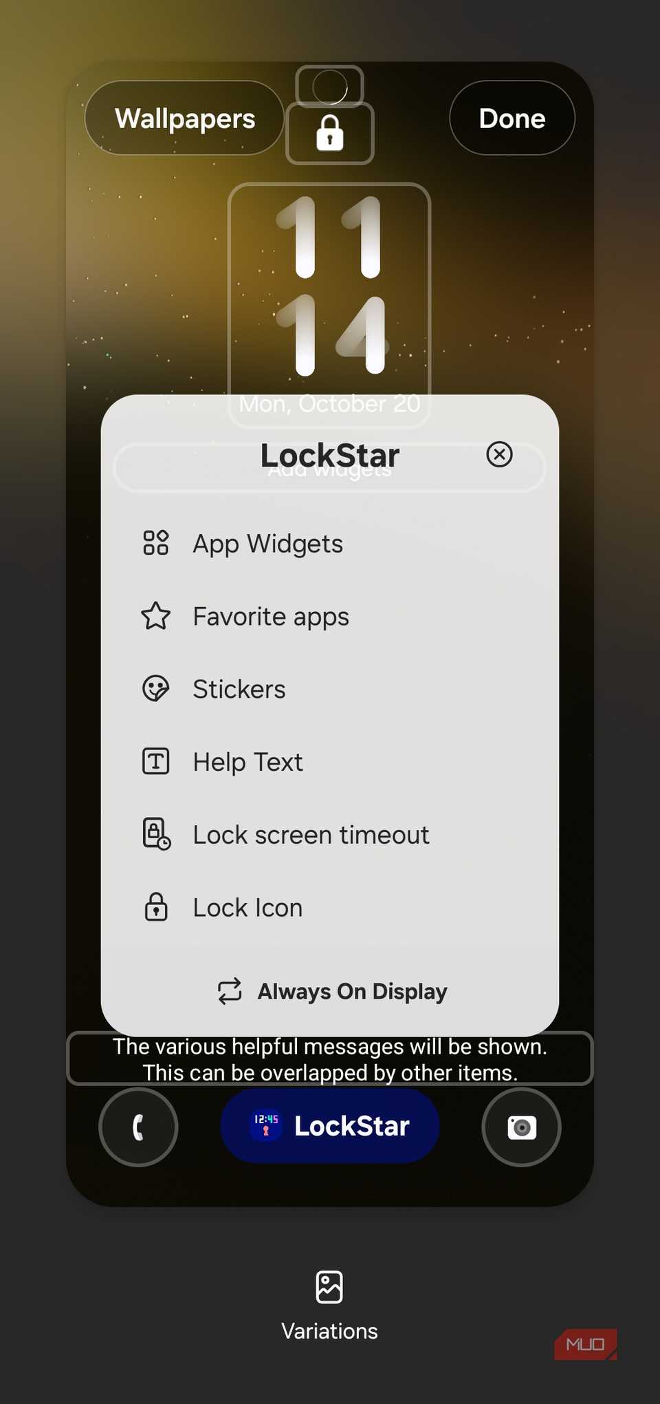 LockStar Good Lock module on Samsung phone