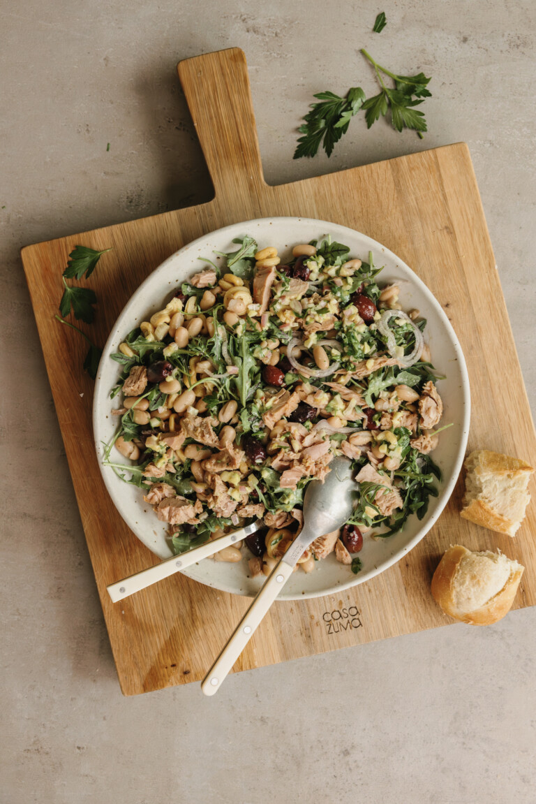 mediterranean tuna white bean salad
