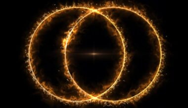 Odd radio circle in space may preserve remnants of a violent galactic event