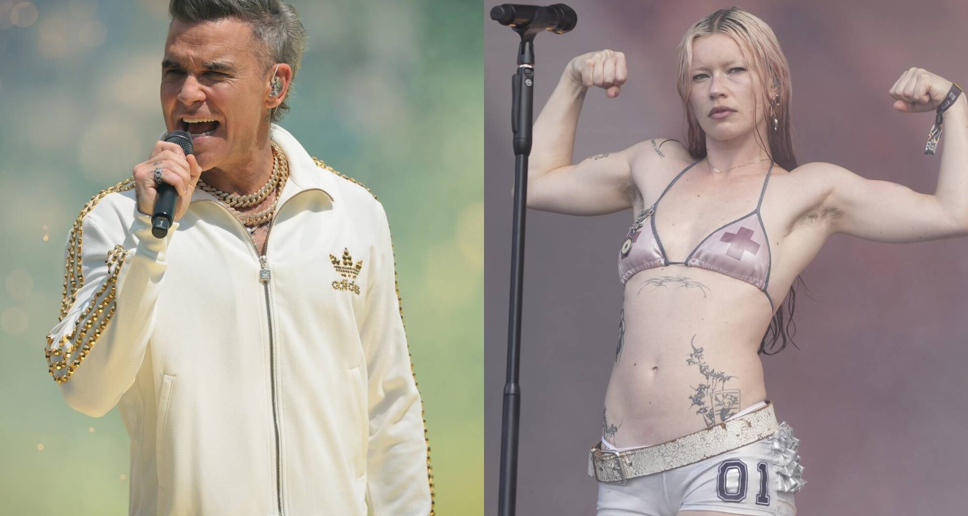 Watch Robbie Williams put a cheeky spin on Wet Leg's 'Chaise Longue' in the Radio 1 Anthems Live Lounge