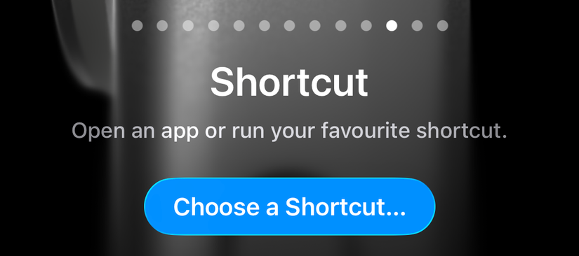 Running a Shortcut with the Action Button.