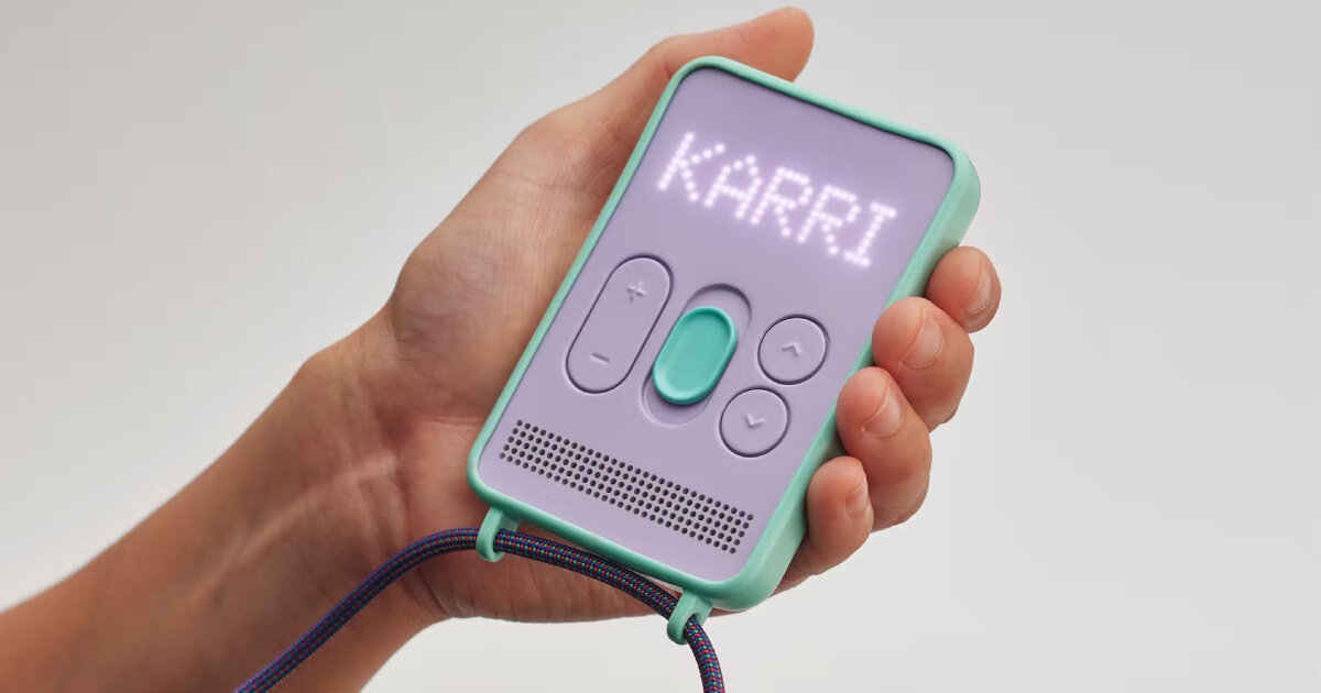screenless smartphone KARRI lets kids send voice messages