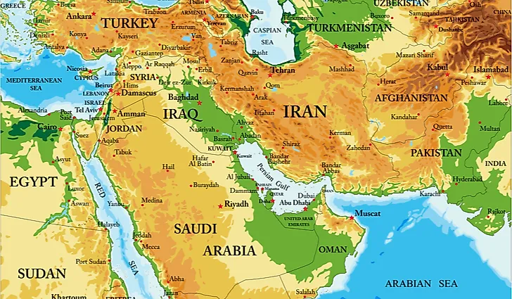 How Many Countries Are There In The Middle East?