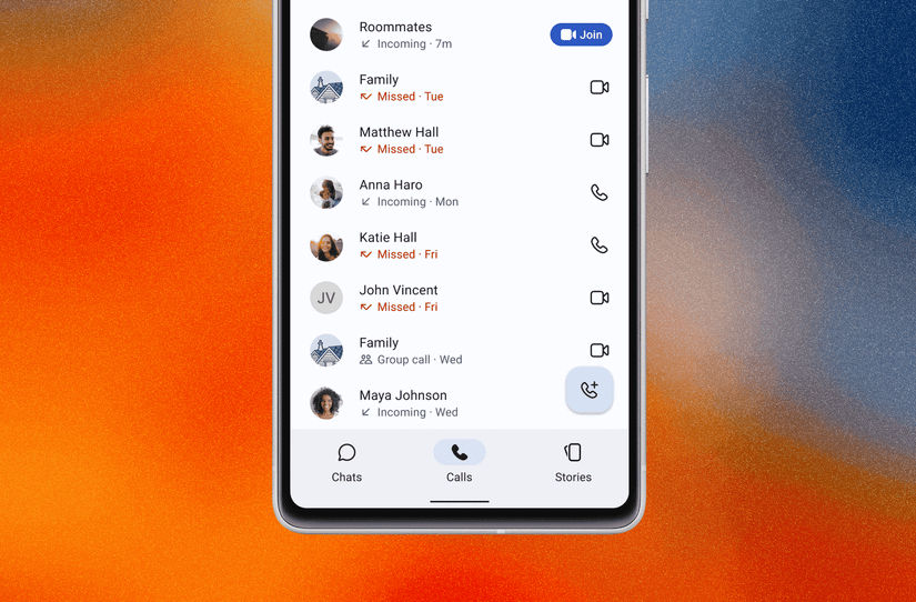 Signal showing call history.