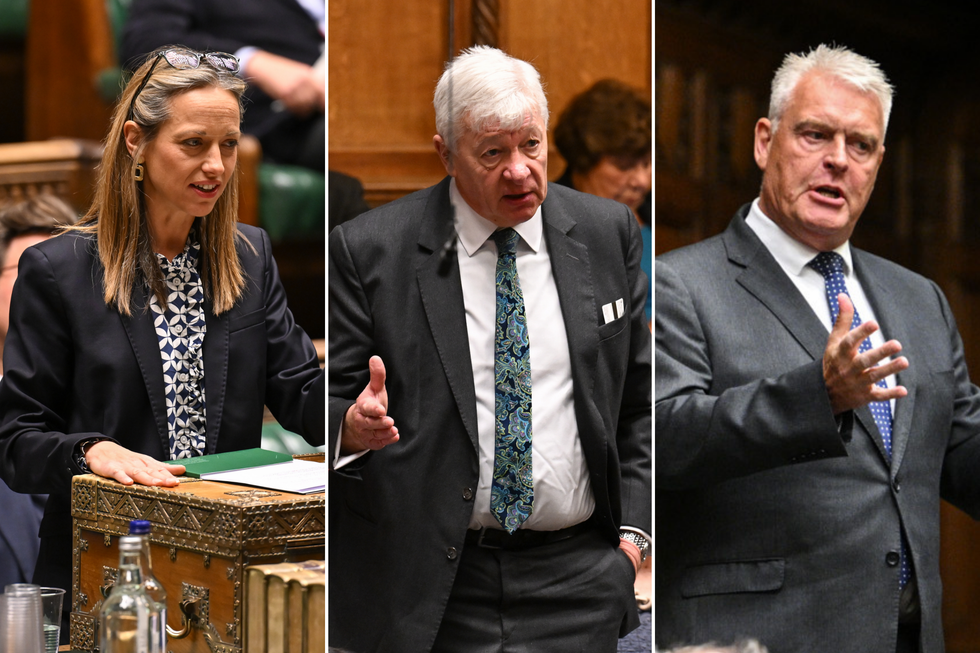Tory Helen Whately, Labour's Graham Stringer and Reform UK's Lee Anderson