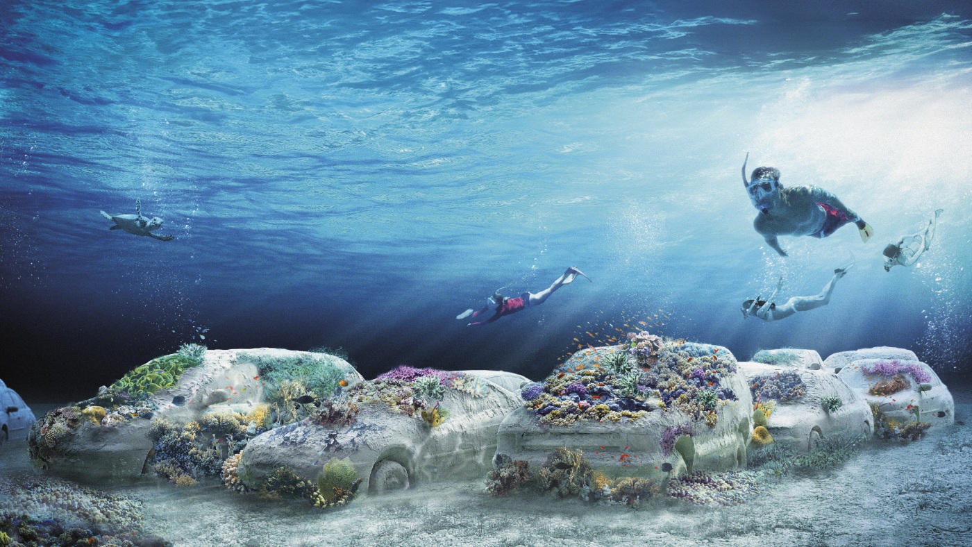Miami Beach puts the art in offshore artificial reef : NPR