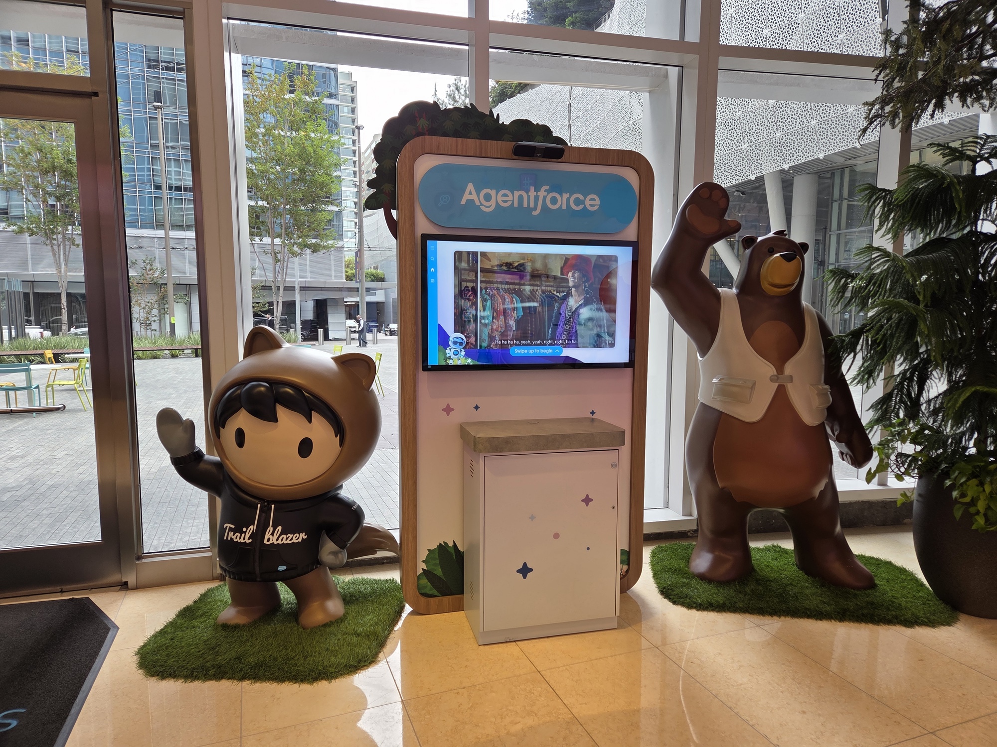 Salesforce mascots shot by Galaxy S25 Plus