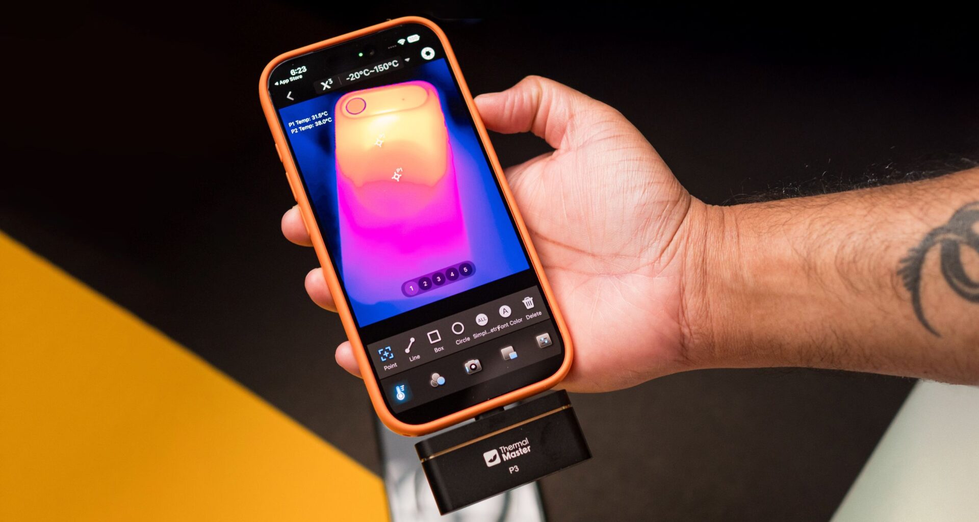 This thermal camera let me see just how much my phone was overheating