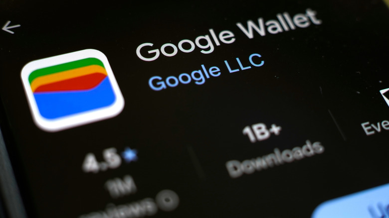 Google Wallet page on Google Play.